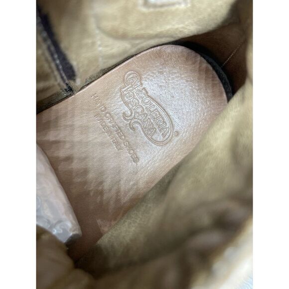 Calzoleria Toscana Brown Leather Lace Up High Top Sneakers Men’s Sz 43EU/10M US - Picture 10 of 16